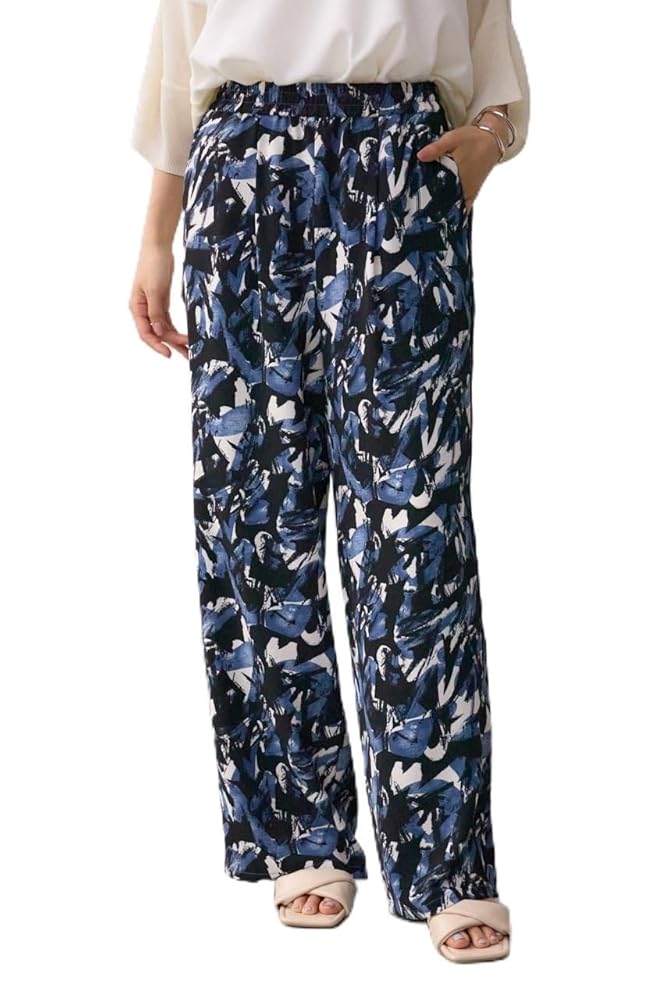 OUTDOOR PRODUCTS アソート柄イージパンツ ブルーA OUTDOOR PRODUCTS アソート柄イージパンツ ブルーA